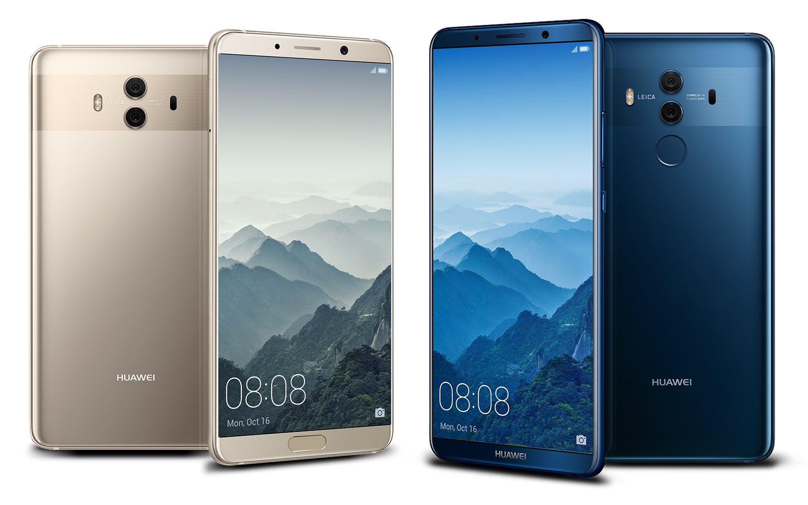 The Mate 10 (left) and Mate 10 Pro (right) - Huawei unveils the Mate 10 and Mate 10 Pro: putting the "smart" back in "smartphone"