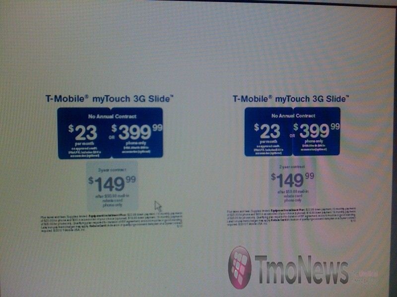 T-Mobile myTouch 3G Slide coming out on June 16 for $149.99?