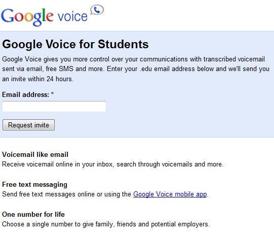 Google Voice is now available to all students