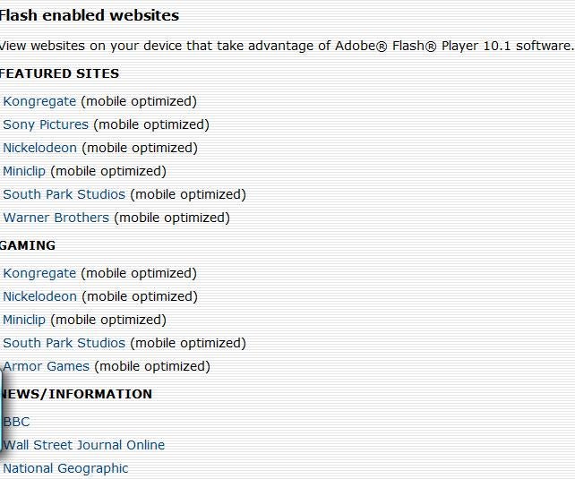 Adobe posts Flash 10.1 landing sites for Nexus One and Motorola DROID