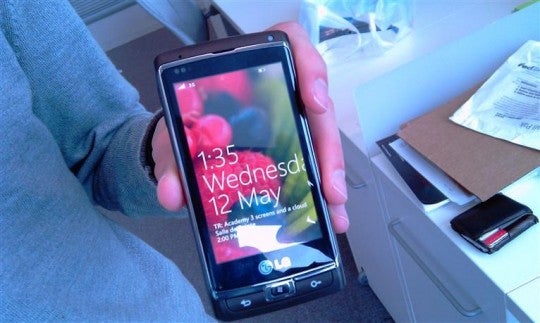 Windows Phone 7 handset made by LG gets snapped
