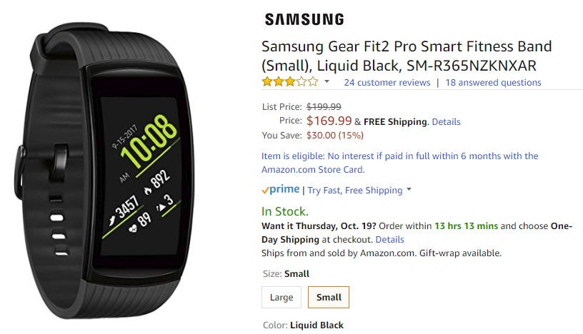 Deal: Samsung's Gear Fit 2 Pro fitness band is already 15% off on Amazon