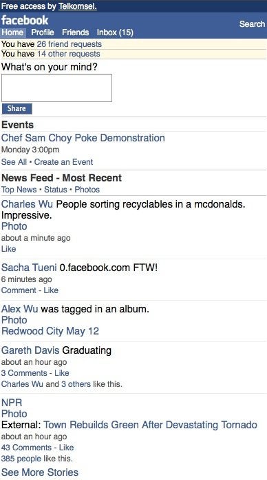 Facebook&#039;s new mobile site is targeted for emerging markets