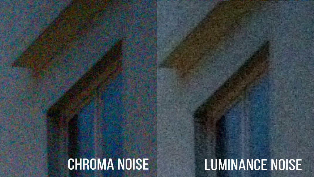 Left – excessive chroma noise in unedited RAW file; right – color noise reduced in Photoshop Express - ​Shoot like a pro with your smartphone: how to use RAW and manual controls to take gorgeous photos