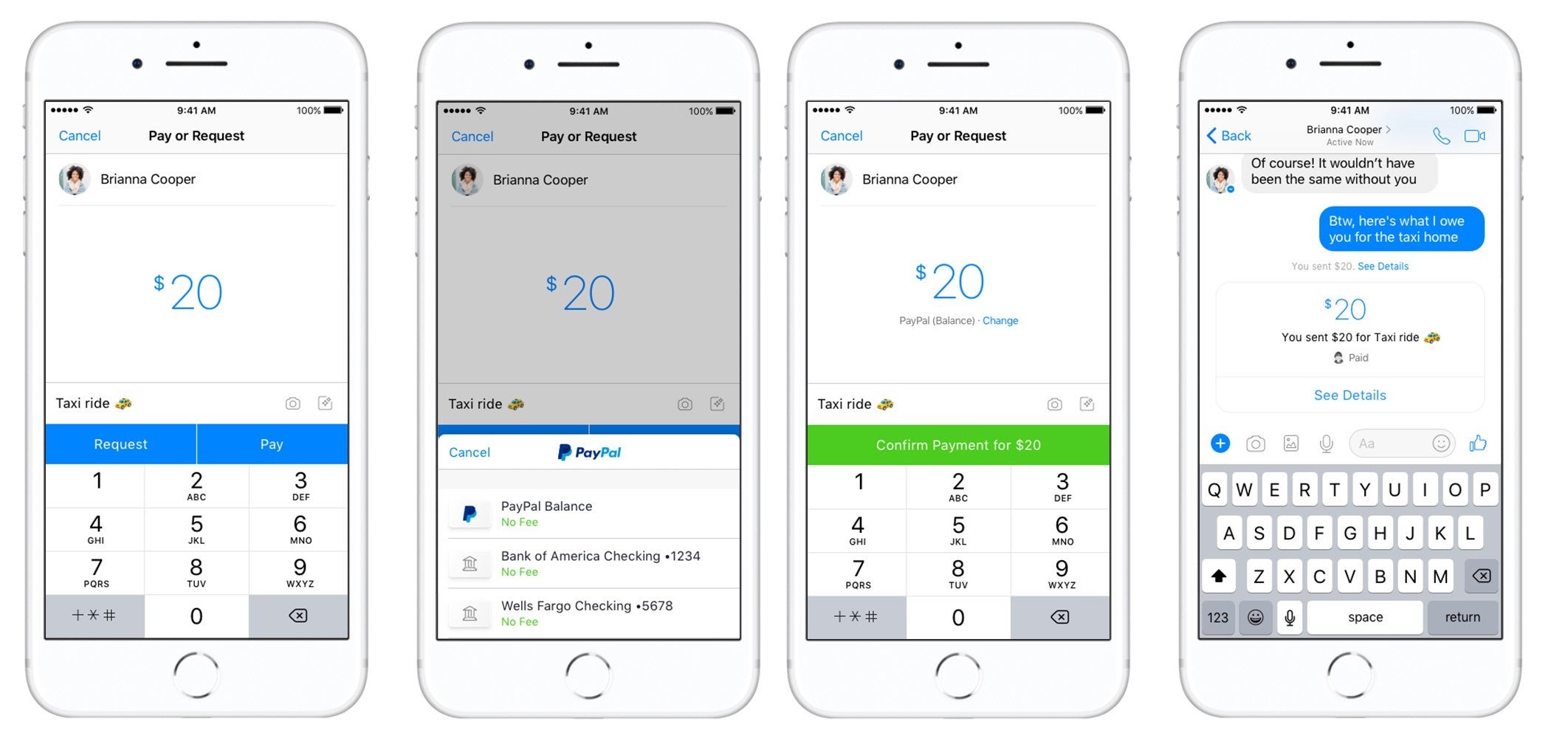You can now send money in Facebook Messenger with PayPal