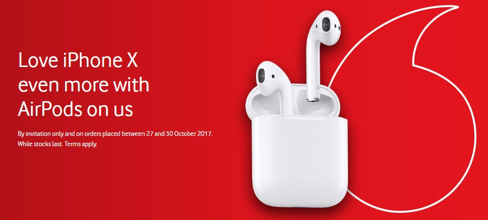 Some carriers offer free AirPods with iPhone X pre-orders