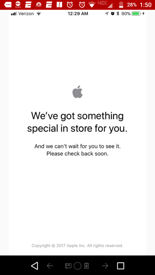 As per tradition, the Apple Store app goes down prior to the beginning of pre-orders being accepted for the Apple iPhone X - Apple Store is down in preparation for Apple iPhone X pre-orders