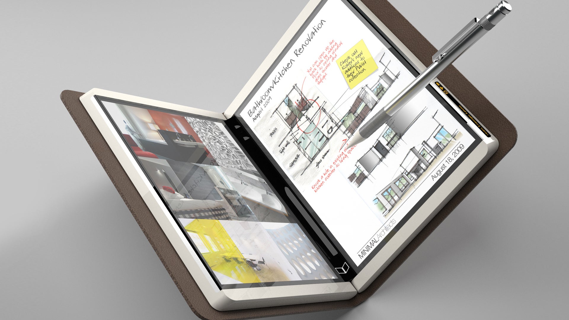 An unreleased 2009 Microsoft concept, known as the Courier, shows what such a device might look like - Report: Microsoft's foldable tablet to focus on note-taking, may be released in 2018