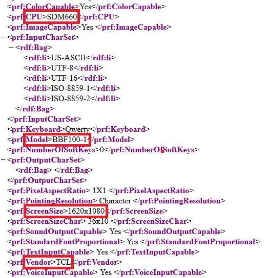 TCL document shows UAprof that leaks information about a possible BlackBerry KEYone sequel - Specs for BlackBerry KEYone sequel (BBF100-1) discovered on manufacturer&#039;s documents?