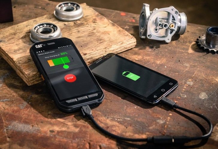 The rugged CAT S41 smartphone can double as a power bank thanks to its 5,000 mAh battery