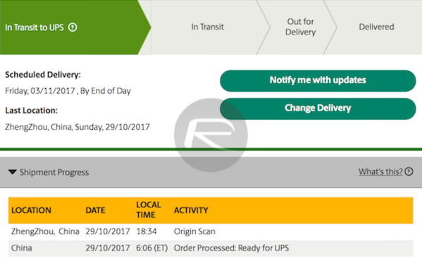 If the iPhone X you ordered from Apple has been picked up in China by UPS, you can find out by following the directions listed in this article - Expecting your iPhone X to be delivered by Apple on November 3rd? Track the order now via UPS China