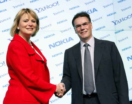 Nokia & Yahoo announces their partnership in combining their core services