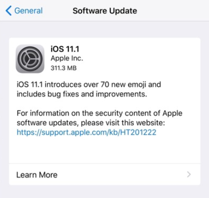 Apple has released iOS 11.1 for the iPhone, iPad and iPod touch - Apple releases iOS 11.1 with 70 new emoji and several bug fixes
