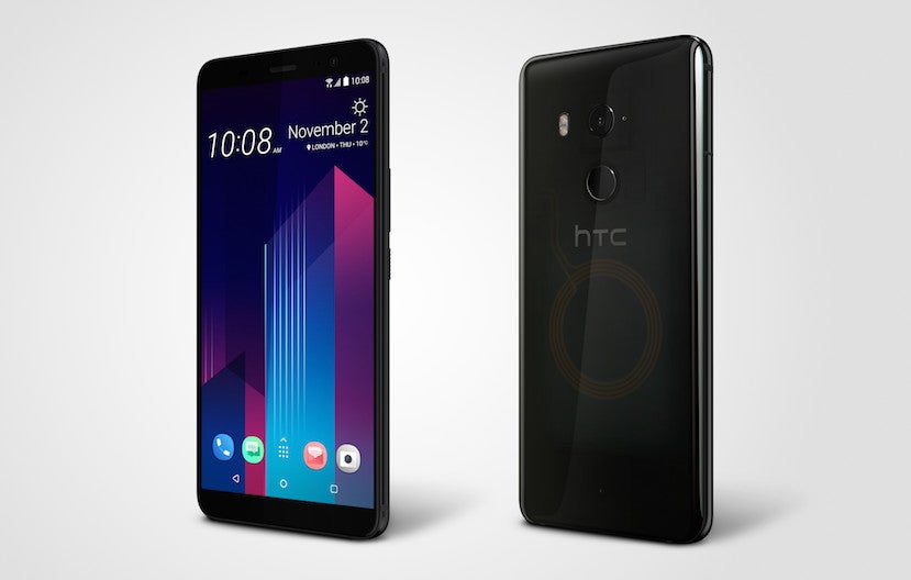 The HTC U11+ in Translucent Black - HTC U11+ is announced with 18:9 HDR display, translucent back design, huge battery