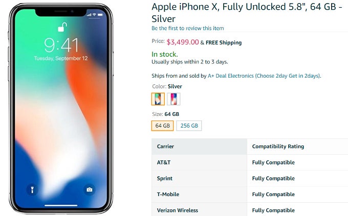 Crazy: The iPhone X can cost over $3,000 on Amazon