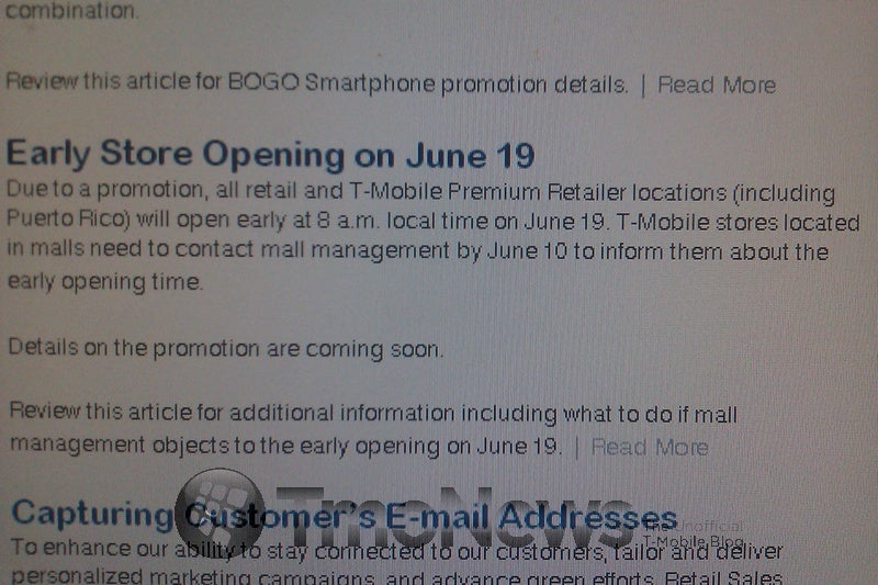T-Mobile stores across the country opening early on June 19 for a special promotion?