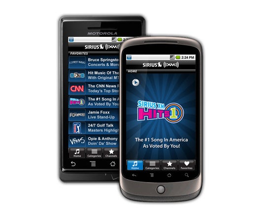 Sirius XM Radio app for Android completes its arrival