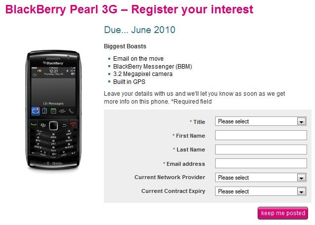 T-Mobile UK getting a double dose with the Xperia X10 mini pro &amp; Pearl 3G