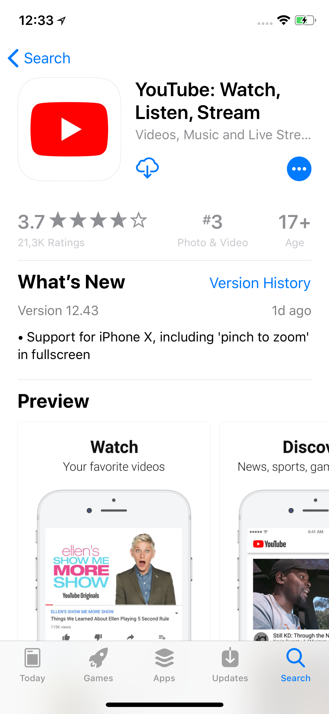YouTube on iOS scores support for the iPhone X: New 'zoom to fill' option debuts