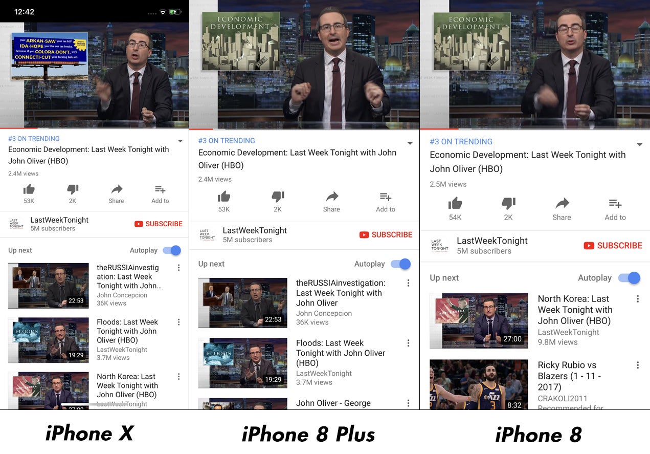 iPhone X vs iPhone 8 Plus/iPhone 8 interface comparison: Does it really fit more content?