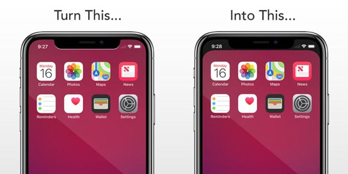 Tired of the $999 horns already? This iOS app hides the iPhone X notch