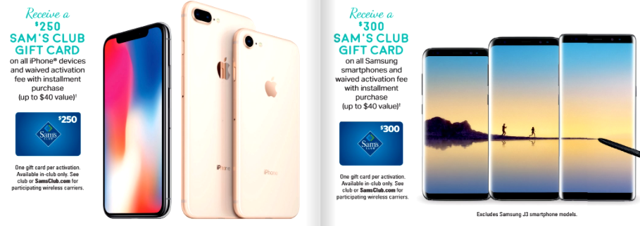 Get $290-$340 off the price of an iPhone 8, X, 8 Plus or Galaxy S8, S8+ and  Note 8 with Sam's Club one day deal offer - PhoneArena