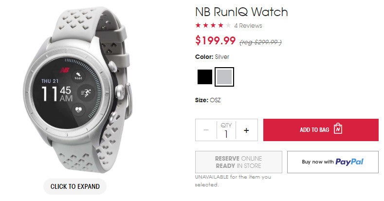 Deal: New Balance RunIQ smartwatch on sale for just $200 (33% off)