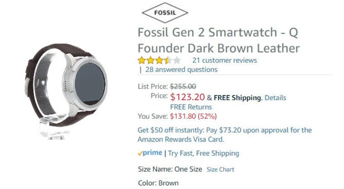 Deal: Get the Fossil Q Founder 2.0 Smartwatch at half price on Amazon