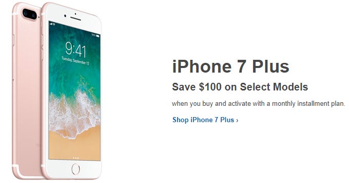 Save $100 on the iPhone 7 Plus at Best Buy (AT&T, Verizon, Sprint)