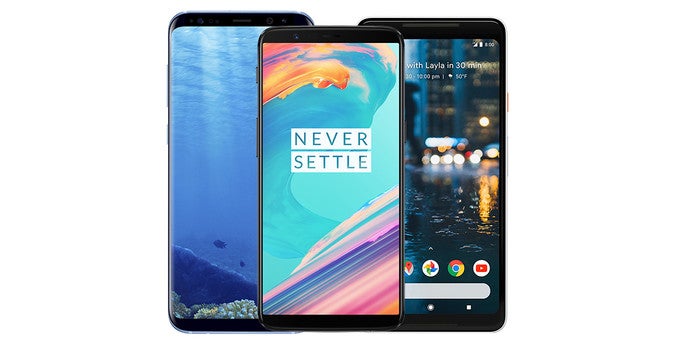 OnePlus 5T vs Galaxy S8 vs LG V30 vs Pixel 2 vs HTC U11 price comparison