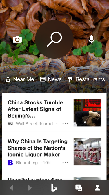 Update to Bing for iPhone features a revised home page - Bing! Microsoft&#039;s search app for the iPhone gets an updated home page