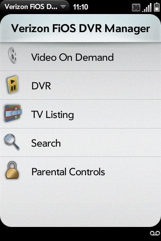 Palm webOS smartphones can now download the Verizon FiOS DVR Manager app