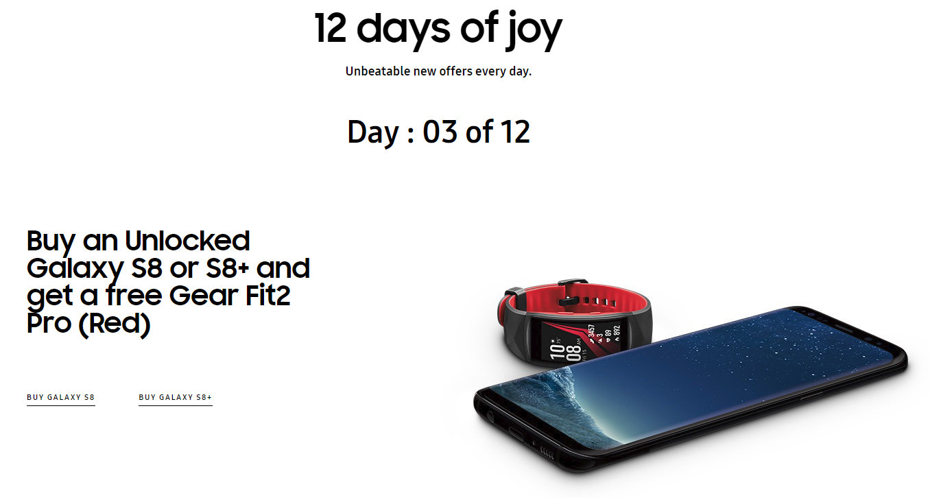 Samsung's got a deal for you: buy a Galaxy S8 or S8+ and get a Gear Fit 2 Pro for free