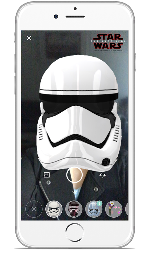 Hey, fellow kids! Skype now has Star Wars-themed Masks (lenses) and smileys