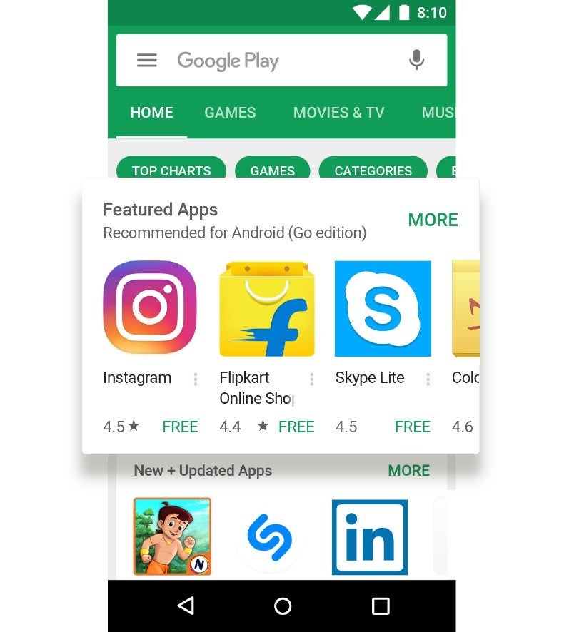 The Play Store on Android Go will recommend lightweight apps - Here are all of Google&#039;s new lightweight apps in Android Go: Slim versions aimed at emerging markets