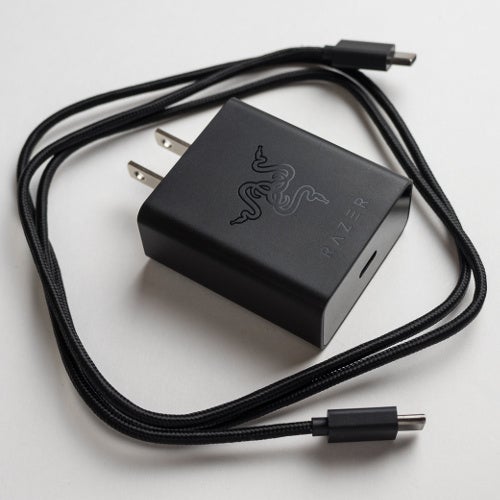 Razer Phone 24-watt charger with USB-C port and cable - Razer Phone battery life test results: a bit short of the 2-day dream