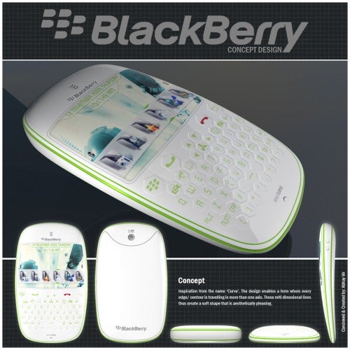 BlackBerry Curve 9999 concept takes a literal approach to its design