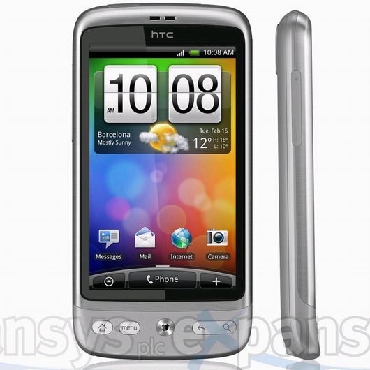 Silver shaded HTC Desire is setting its eyes on the UK