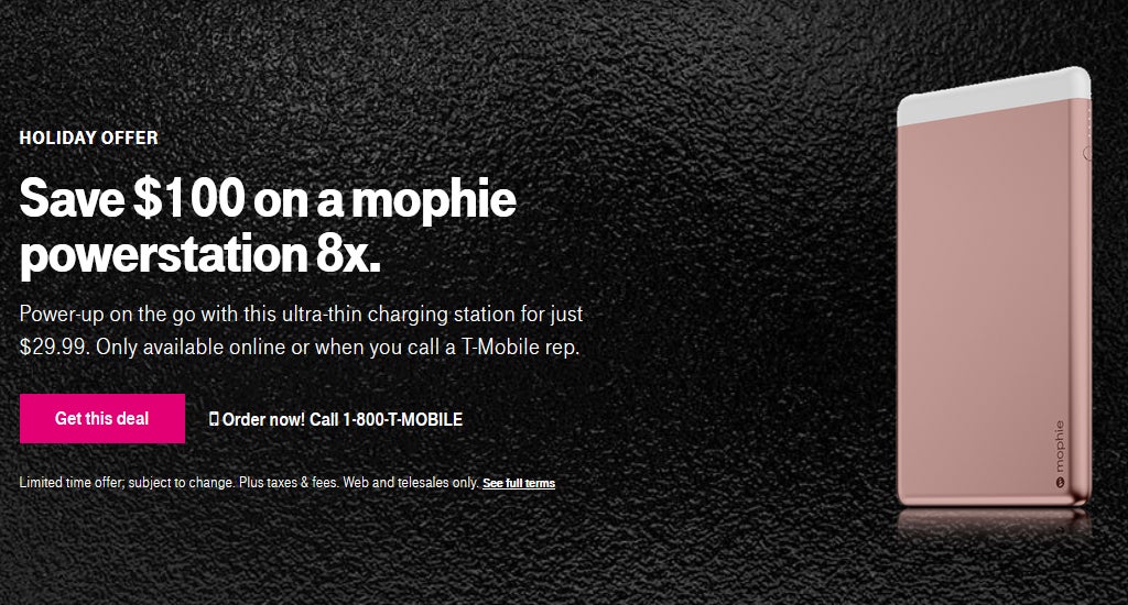Deal: Get a 15,000 mAh mophie Powerstation 8X external battery for just $29.99 from T-Mobile