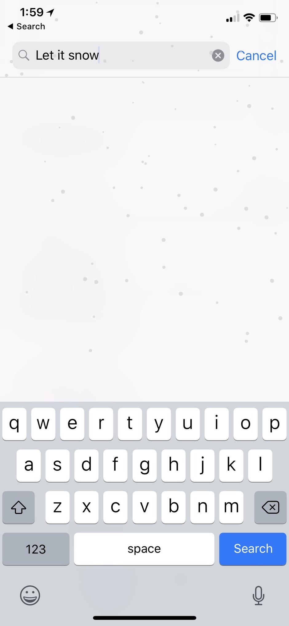 Here Is What You Get If You Type Let It Snow On Your Iphone Holiday Easter Egg Phonearena