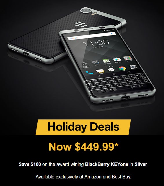 Deal: Save $100 on the BlackBerry KeyOne until Christmas