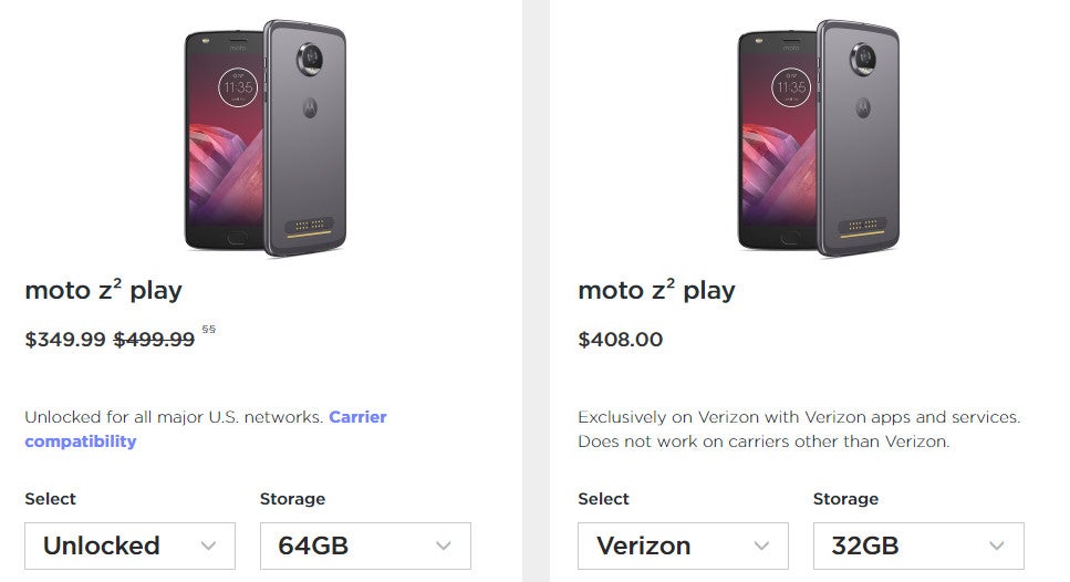 Deal: Unlocked Moto Z2 Play is on sale for just $350 ($150 off) until December 23