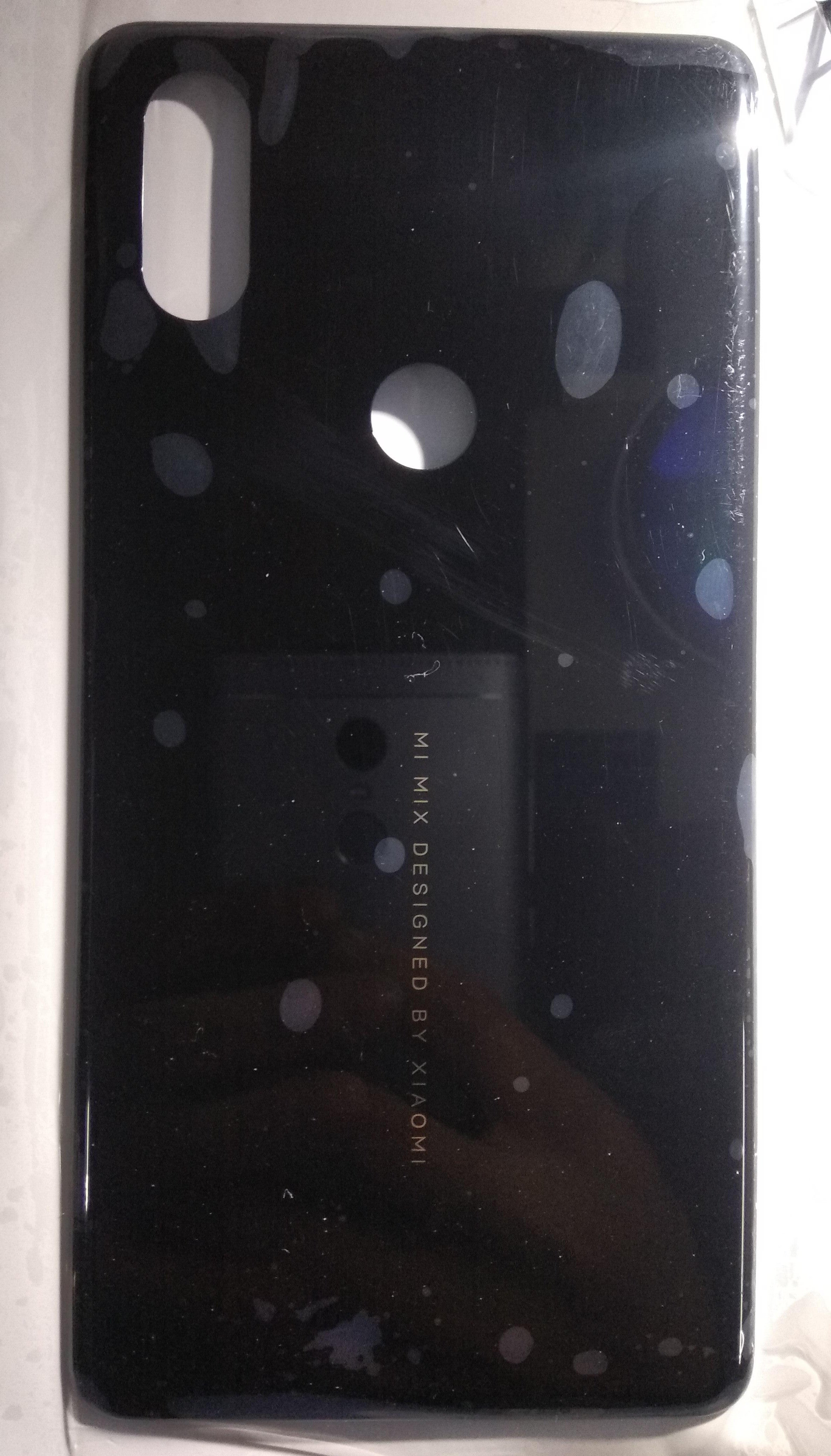 Alleged Xiaomi Mi Mix3 rear panel - Alleged Xiaomi Mi Mix 3 back panel confirms rear-mounted fingerprint, dual camera