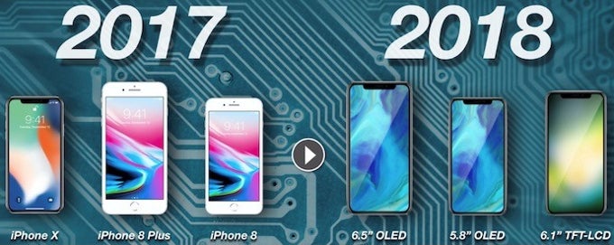iPhone XS, iPhone 9 y iPhone XS Plus: el trío aparece en una