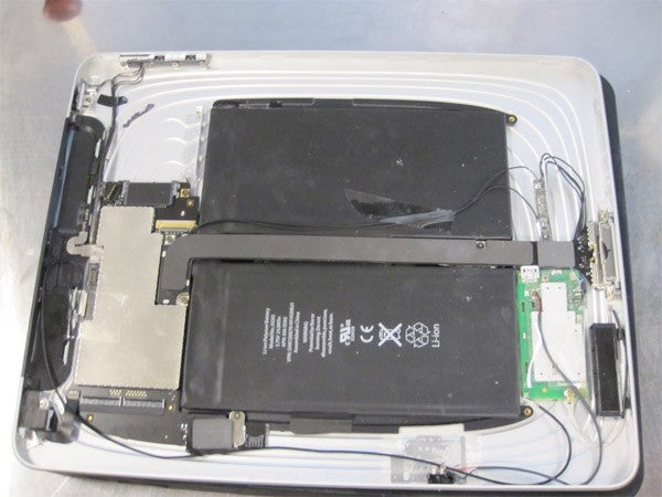 Verizon Mi-Fi unit is meticulously integrated into an iPad
