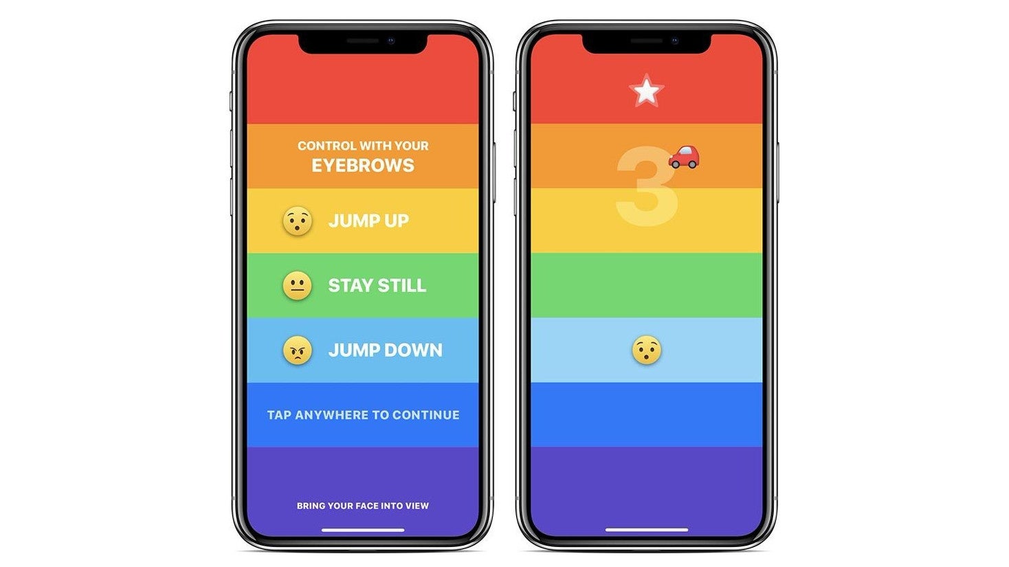This eyebrow-controlled iPhone X game will give you wrinkles