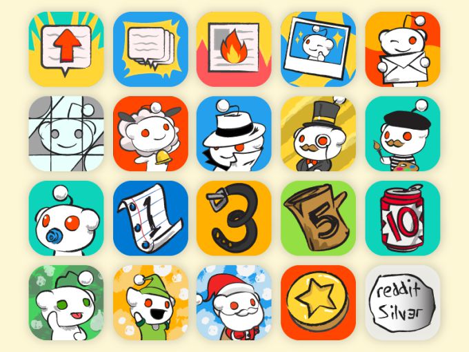 The new Trophy icons for Reddit accomplishments - Reddit&#039;s Android and iOS apps are getting a big update today