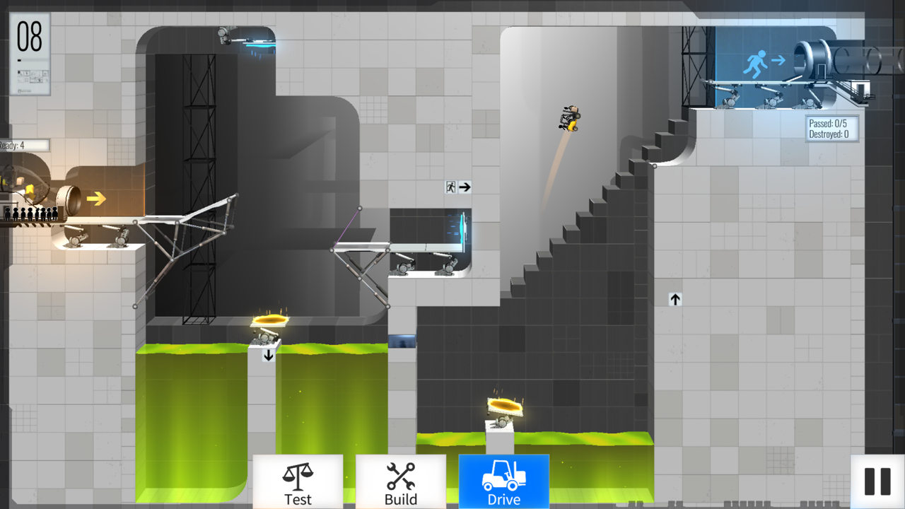 Seems simple, right? - Bridge Constructor Portal review: a puzzler with great physics and witty humor