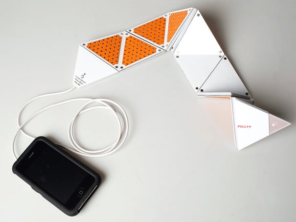Yanko designed speaker concept increases or decreases with a fold