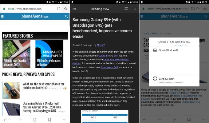 Microsoft Edge has a dark theme - Do we already know what a Surface Phone would look like?